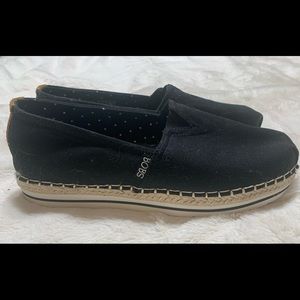BOBS from Skechers Memory Foam Espadrille Slip Ons